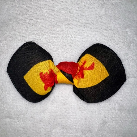 Flames Graphic Bandana Knotted Hair Bow - Picture 7 of 11